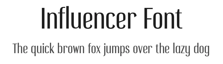 Influencer Font by Sensatype Studio — Sans Serif Font
