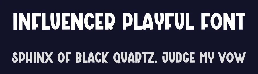 Influencer Playful Font by freshtypeink — Display Font — thumbnail 2