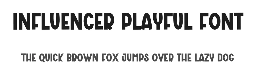 Influencer Playful Font by freshtypeink — Display Font