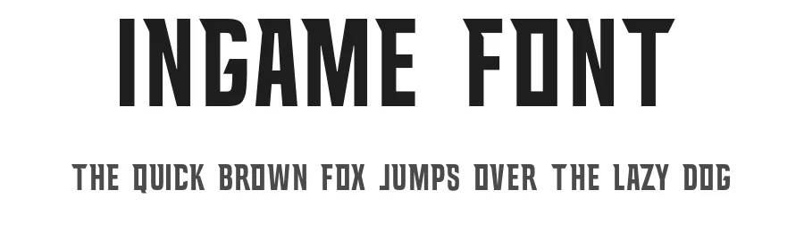 Ingame Font by Vroz Studio — Display Font