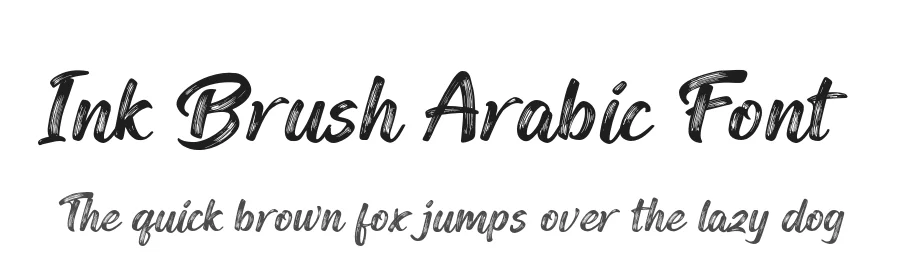 Ink Brush Arabic Font by namelatype — Script Handwritten Font