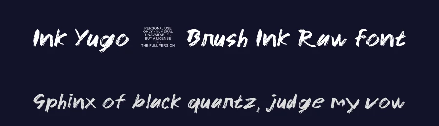 Ink Yugo – Brush Ink Raw Font by ArtiXLabs — Script Handwritten Font — thumbnail 2