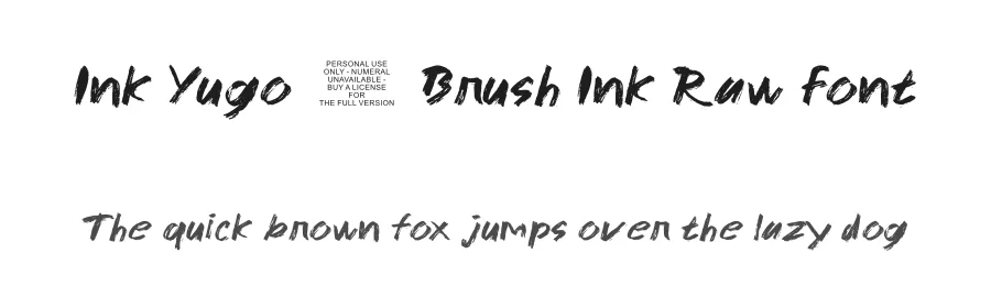 Ink Yugo – Brush Ink Raw Font by ArtiXLabs — Script Handwritten Font