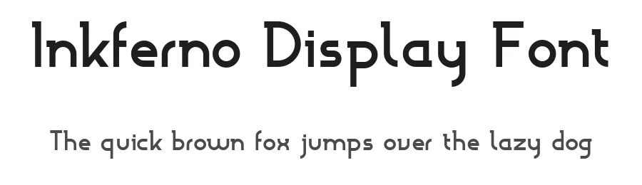 Inkferno Display Font by theseventen โ Serif Font