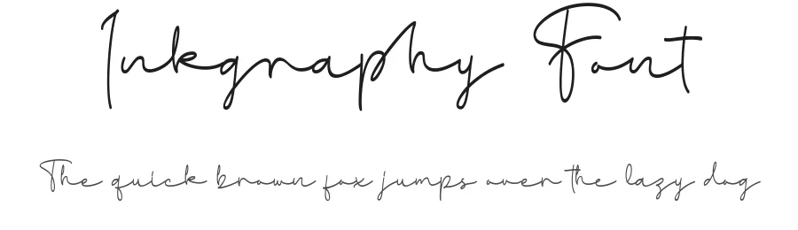 Inkgraphy Font by MJ Type — Script Handwritten Font