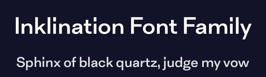 Inklination Font Family by Emtype Foundry — Sans Serif Font — thumbnail 2