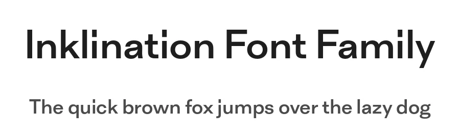 Inklination Font Family by Emtype Foundry — Sans Serif Font