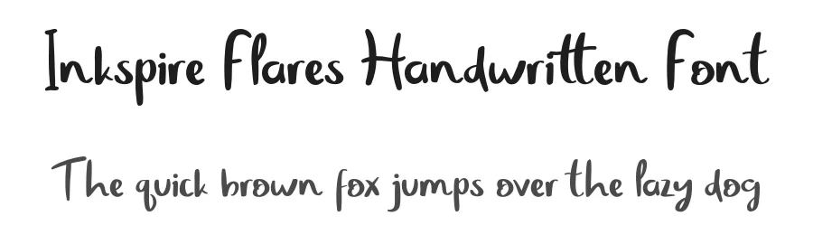 Inkspire Flares Handwritten Font by Creatifontstudios — Script Handwritten Font
