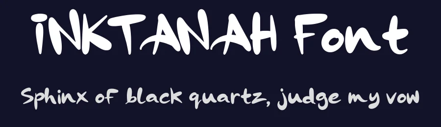 INKTANAH Font by ryutype — Display Font — thumbnail 2
