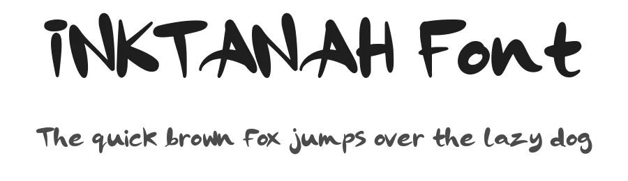 INKTANAH Font by ryutype — Display Font