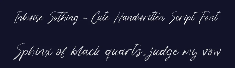 Inkwise Sothing – Cute Handwritten Script Font by stylishtype.co — Script Handwritten Font — thumbnail 2
