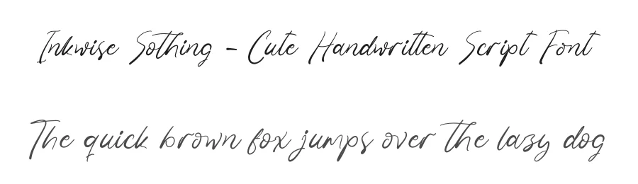 Inkwise Sothing – Cute Handwritten Script Font by stylishtype.co — Script Handwritten Font