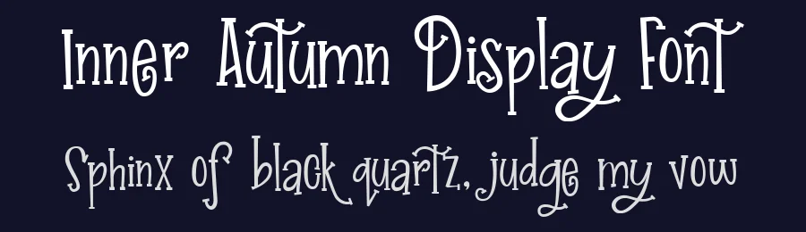 Inner Autumn Display Font by HydricDesign — Display Font — thumbnail 2