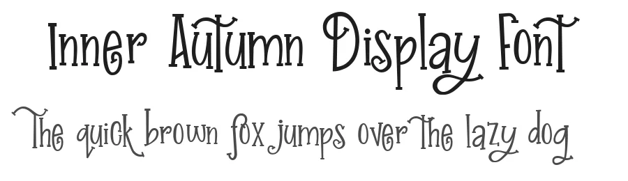 Inner Autumn Display Font by HydricDesign β Display Font