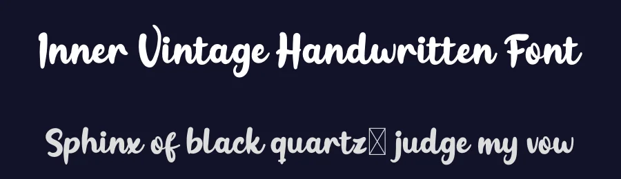 Inner Vintage Handwritten Font by twinletter — Script Handwritten Font — thumbnail 2