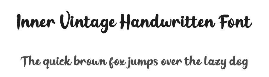 Inner Vintage Handwritten Font by twinletter — Script Handwritten Font