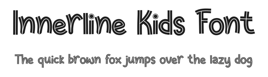 Innerline Kids Font by Tokokoo — Display Font