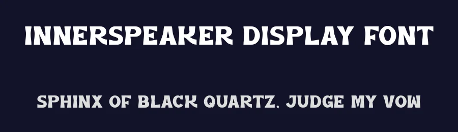 Innerspeaker Display Font by peterdraw — Display Font — thumbnail 2