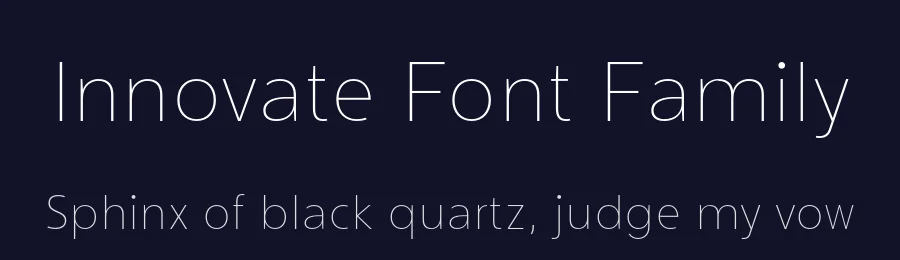Innovate Font Family by NicolassFonts — Sans Serif Font — thumbnail 2