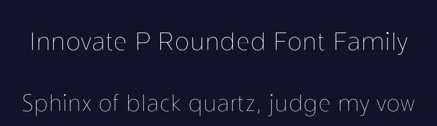 Innovate P Rounded Font Family by NicolassFonts — Sans Serif Font — thumbnail 2