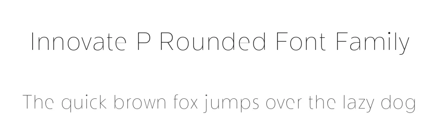 Innovate P Rounded Font Family by NicolassFonts — Sans Serif Font