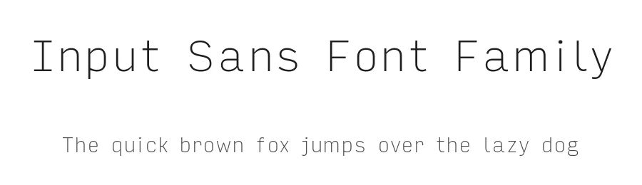 Input Sans Font Family by David Jonathan Ross — Sans Serif Font