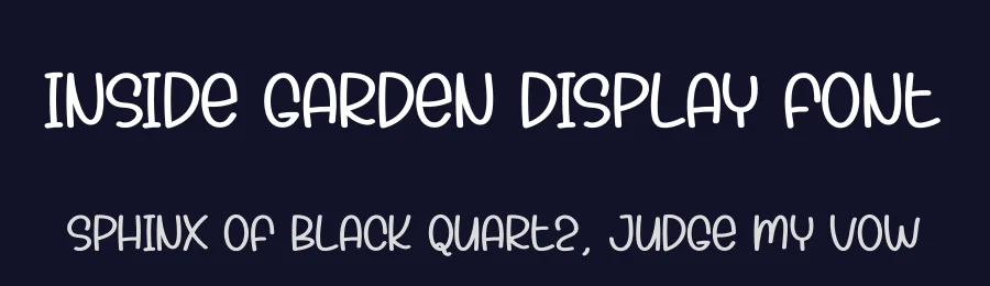 Inside Garden Display Font by creativeletter — Display Font — thumbnail 2