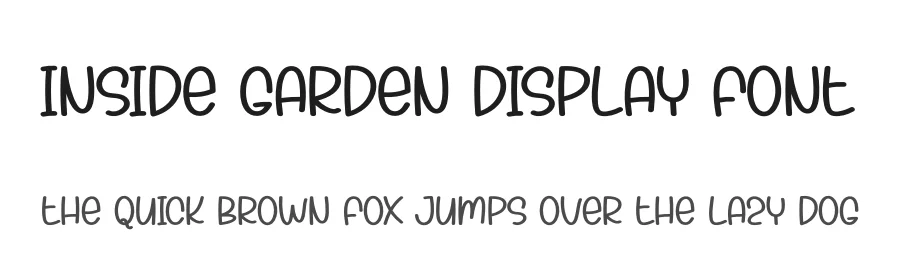 Inside Garden Display Font by creativeletter — Display Font