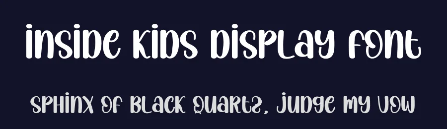 Inside Kids Display Font by andikastudio — Display Font — thumbnail 2