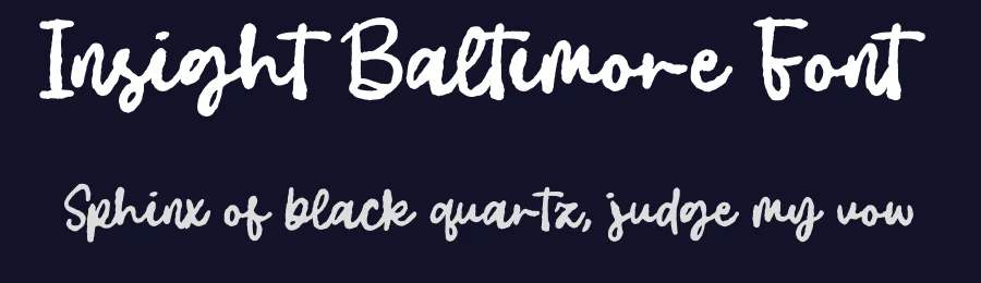 Insight Baltimore Font by Anxietype Foundry — Script Handwritten Font — thumbnail 2