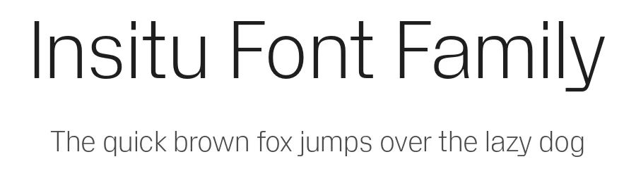 Insitu Font Family by Formagari — Sans Serif Font