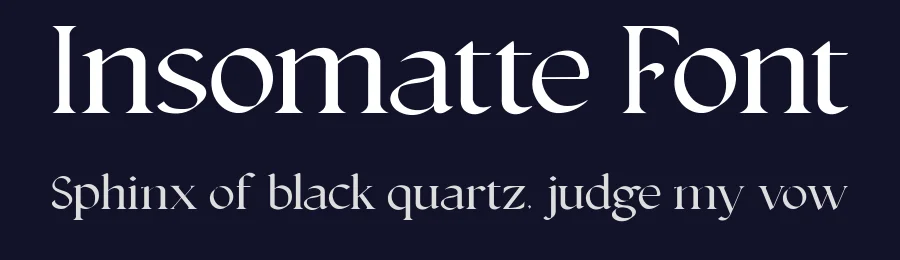 Insomatte Font by Lettermine — Serif Font — thumbnail 2