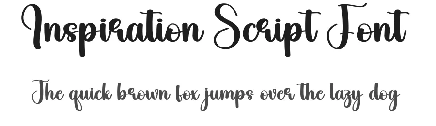 Inspiration Script Font by creativeletter — Script Handwritten Font