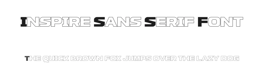 Inspire Sans Serif Font by Funtype — Display Font