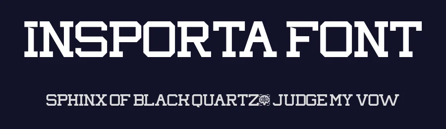 Insporta Font by burntilldead — Slab Serif Font — thumbnail 2