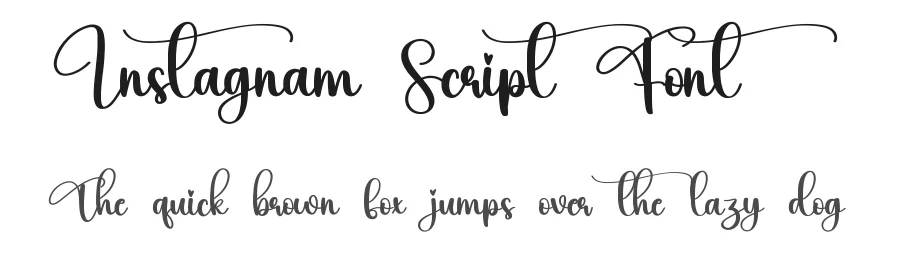 Instagnam Script Font by creativeletter — Script Handwritten Font
