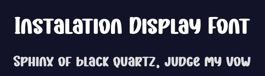 Instalation Display Font by andikastudio — Display Font — thumbnail 2