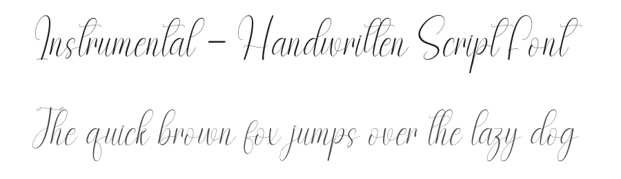 Instrumental – Handwritten Script Font by andikastudio — Script Handwritten Font