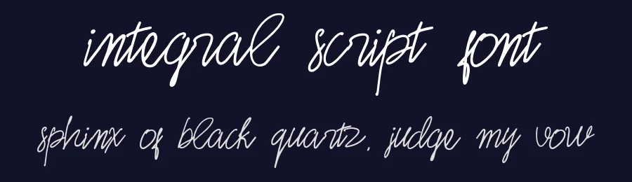 Integral Script Font by Good Fonts — Script Handwritten Font — thumbnail 2