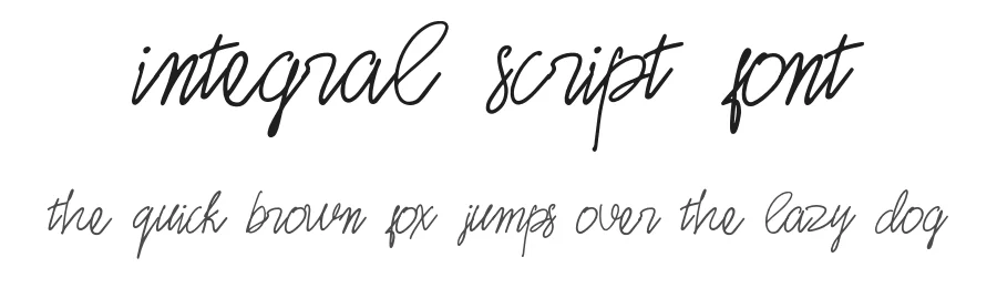 Integral Script Font by Good Fonts — Script Handwritten Font