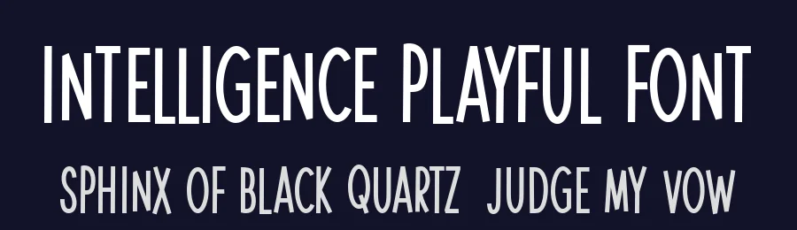 Intelligence Playful Font by Hanna Bie — Display Font — thumbnail 2