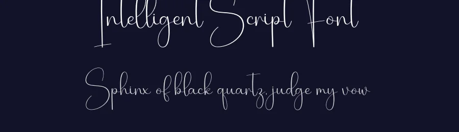 Intelligent Script Font by creativeletter — Script Handwritten Font — thumbnail 2