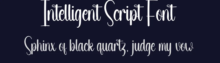 Intelligent Script Font by creativeletter — Script Handwritten Font — thumbnail 2