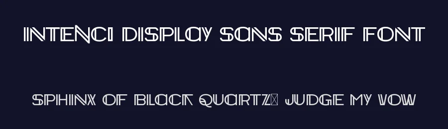 INTENCI Display Sans Serif Font by CalligraphyFonts.net — Sans Serif Font — thumbnail 2