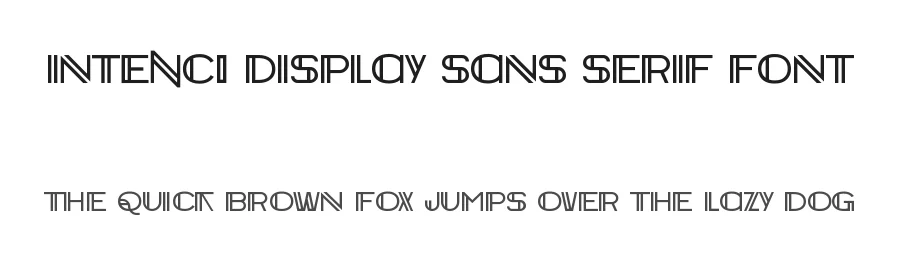 INTENCI Display Sans Serif Font by CalligraphyFonts.net — Sans Serif Font