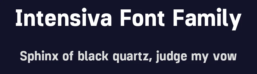Intensiva Font Family by Graviton Font Foundry — Sans Serif Font — thumbnail 2