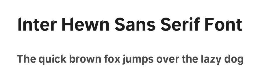 Inter Hewn Sans Serif Font by Camille Khubbetdinov — Sans Serif Font