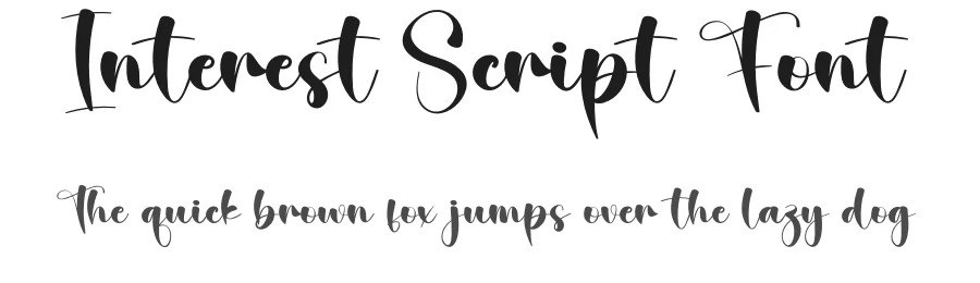 Interest Script Font by creativeletter — Script Handwritten Font