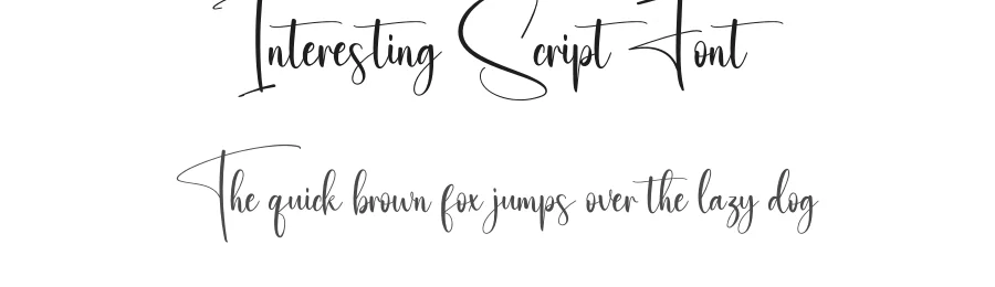 Interesting Script Font by creativeletter — Script Handwritten Font