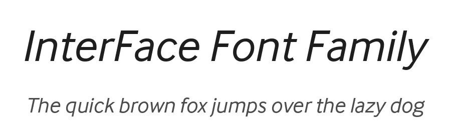 InterFace Font Family by daltonmaag β Sans Serif Font